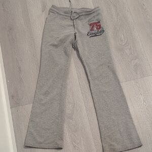 Streetwear Society Gray Sweatpants with Red '75' Graphic